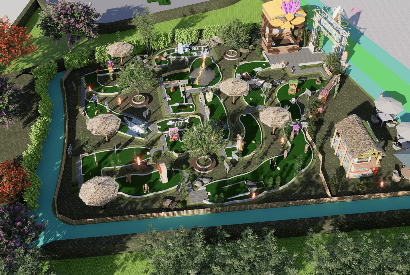 Cruise on land mini golf