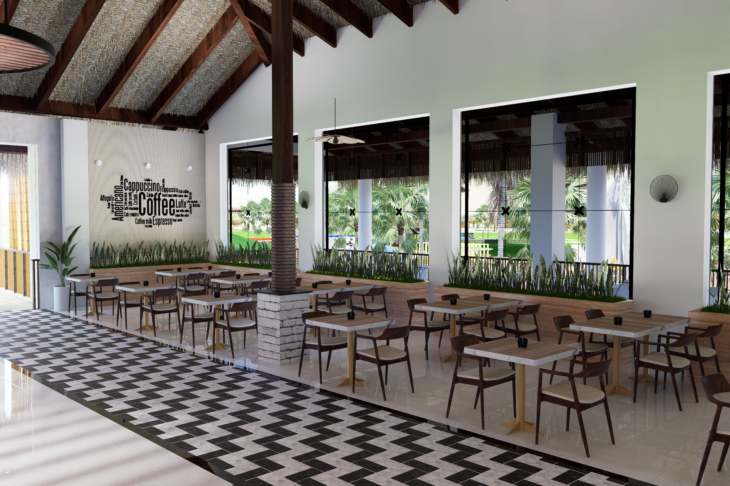 Restaurant Cruise on land buffet