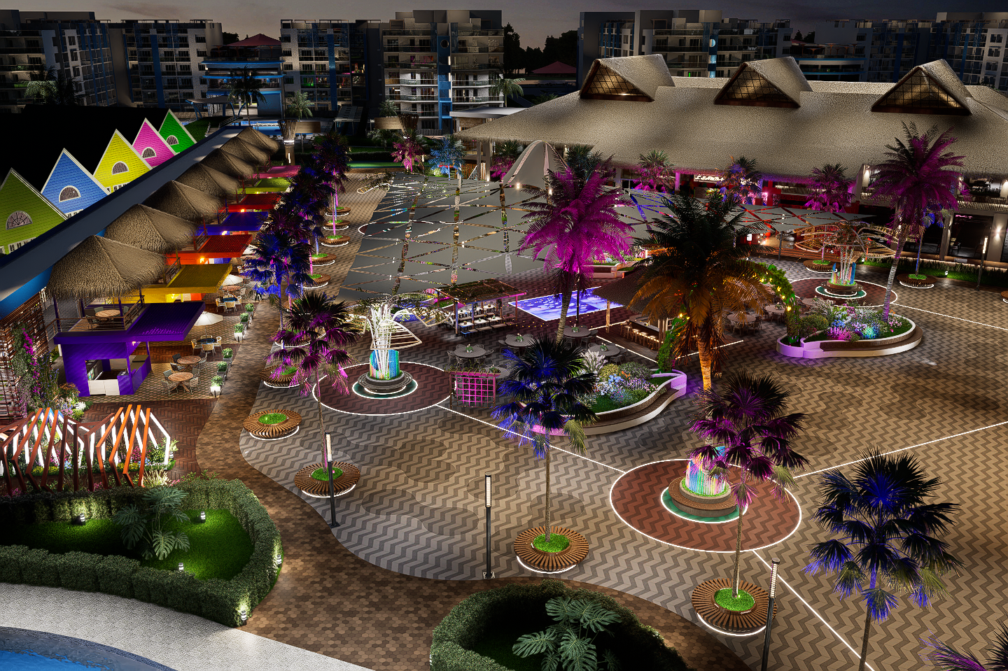 Cruise on land asian street food